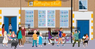 Dallington School building in United Kingdom