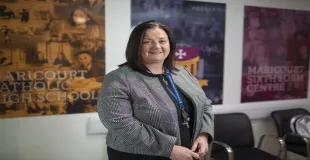 Maricourt Catholic High School building in Liverpool