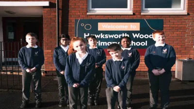 Hawksworth Wood Primary School building in Leeds