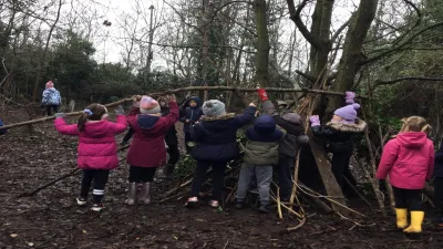 Duxford Church of England Community Primary School building in Cambridge
