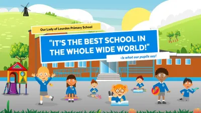 Our Lady of Lourdes RC School building in Brighton