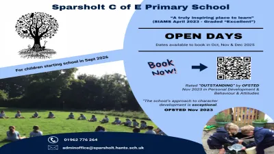 Sparsholt Church of England Primary School building in Winchester