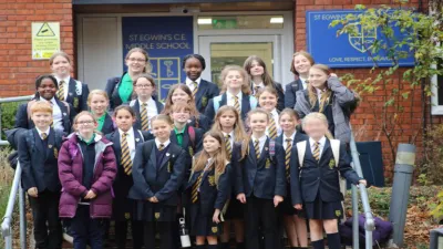 St Egwin's CofE Middle School building in Evesham