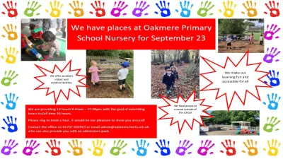 Oakmere Primary School building in Potters Bar