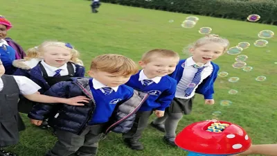 Graveley Primary School building in Hitchin