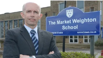 The Market Weighton School building in Market Weighton
