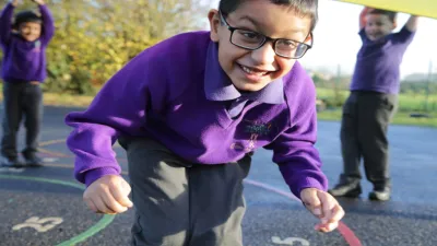 St Peter's CofE Primary School building in Accrington