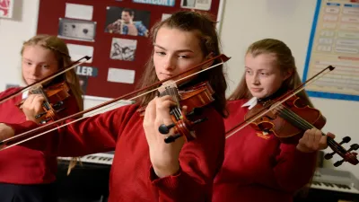 Penwortham Girls' High School building in Preston