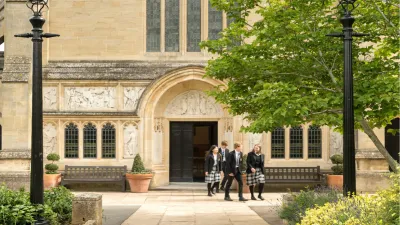 Oakham School building in Oakham