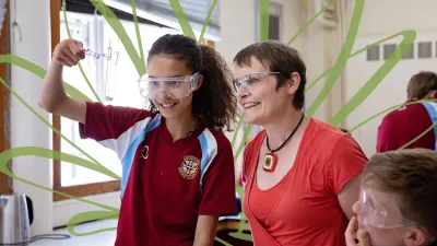 Corbridge Middle School building in Corbridge