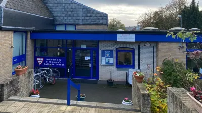 St George's Catholic School building in Taunton