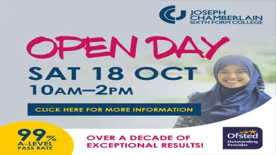 Joseph Chamberlain Sixth Form College building in Birmingham