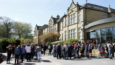 Greenhead College building in Huddersfield