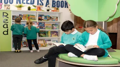 Newhall Park Primary School building in Bradford