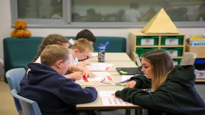 Bank View High School building in Liverpool