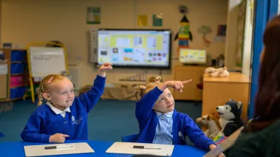 Woodley Primary School building in Stockport