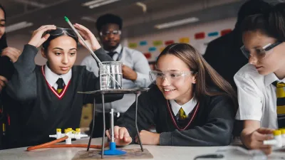 The Chalk Hills Academy building in Luton