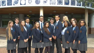 Debden Park High School building in Loughton