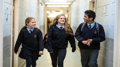 Brighouse High School building in Brighouse