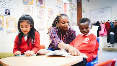 Queen's Park Academy building in Bedford