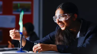 Denmark Road High School building in Gloucester