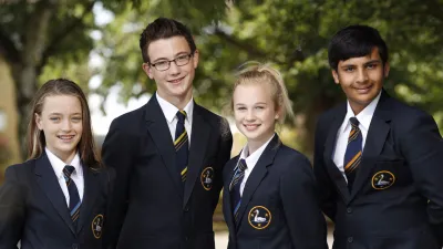 Chelmer Valley High School building in Chelmsford