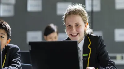 Bishop Ramsey Church of England School building in Ruislip