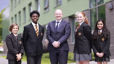 Burnham Grammar School building in Slough