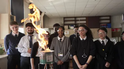 Kingsbury High School building in London