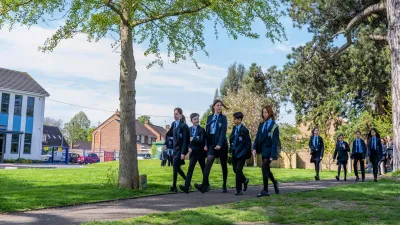 Tewkesbury Academy building in Tewkesbury