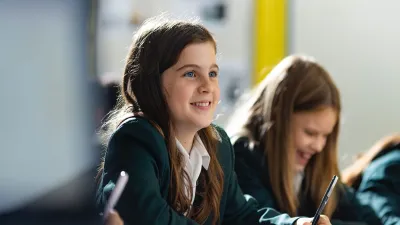 Coombe Girls' School building in New Malden