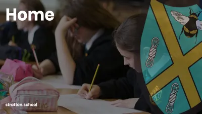 Stratton School building in Biggleswade