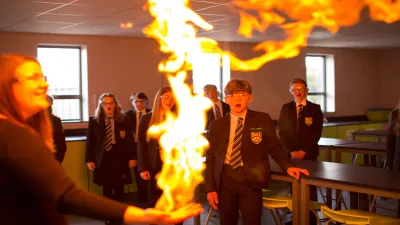 Ashfield Comprehensive School building in Nottingham
