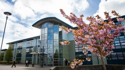 Gartree High School building in Leicester