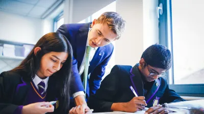 Bedford Free School building in Bedford