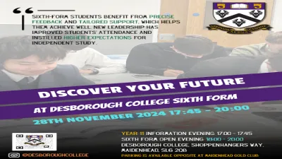 Desborough College building in Maidenhead