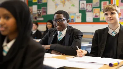 Chorlton High School building in Manchester