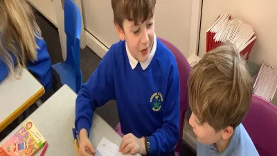 Meadow Primary School building in Cambridge