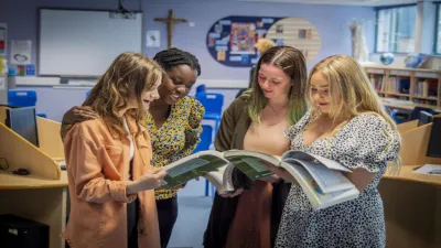 Notre Dame RC School building in Plymouth