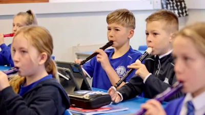 Meir Heath Academy building in Stoke-on-Trent