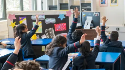 East Lane Primary School building in Wembley