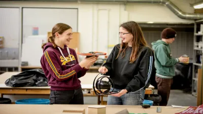 Esher Sixth Form College building in Thames Ditton