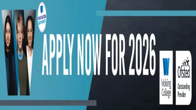 Woking College building in Woking