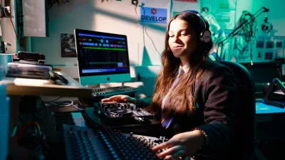 Harwich and Dovercourt High School building in Harwich