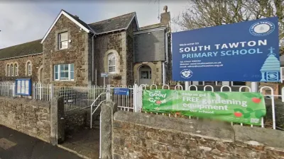 South Tawton Primary School building in Okehampton
