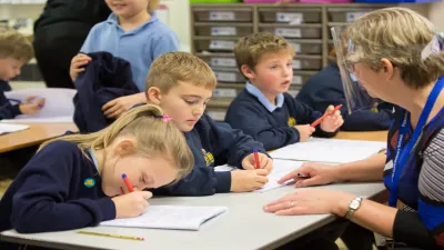 Peasedown St John Primary School building in Bath