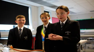 Springwell Community College building in Chesterfield