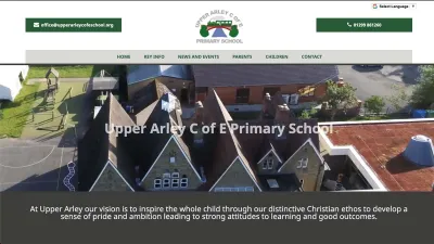 Upper Arley CofE Primary School building in Bewdley