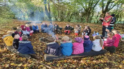 St Mary's Church of England Primary School building in Radstock
