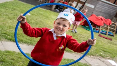 St Bede's Catholic Primary School building in Bedlington